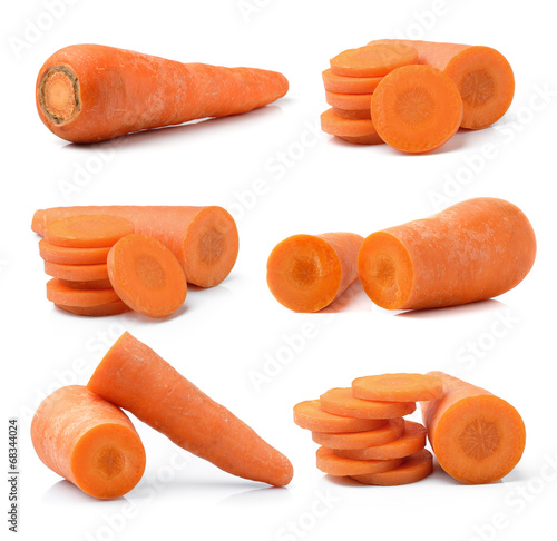 Fotografering carrot isolated on white