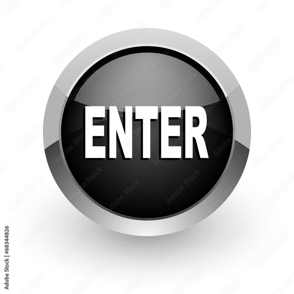 enter black chrome glossy web icon enter black chrome glossy web icon