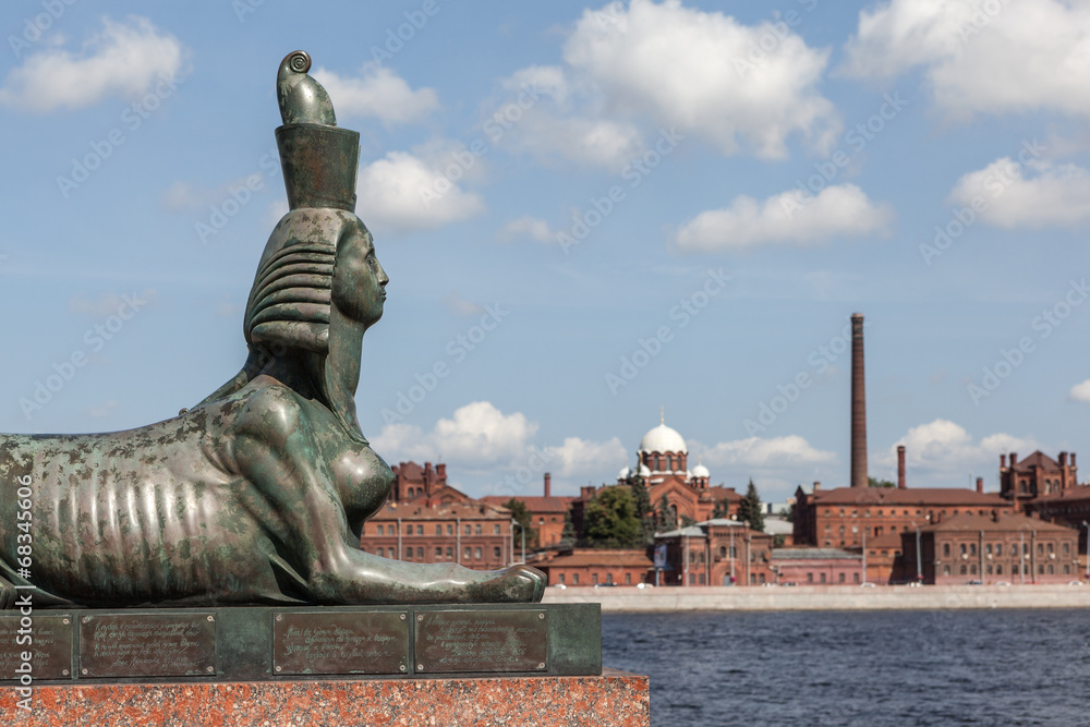 Sphinx on Robespierre. St. Petersburg.