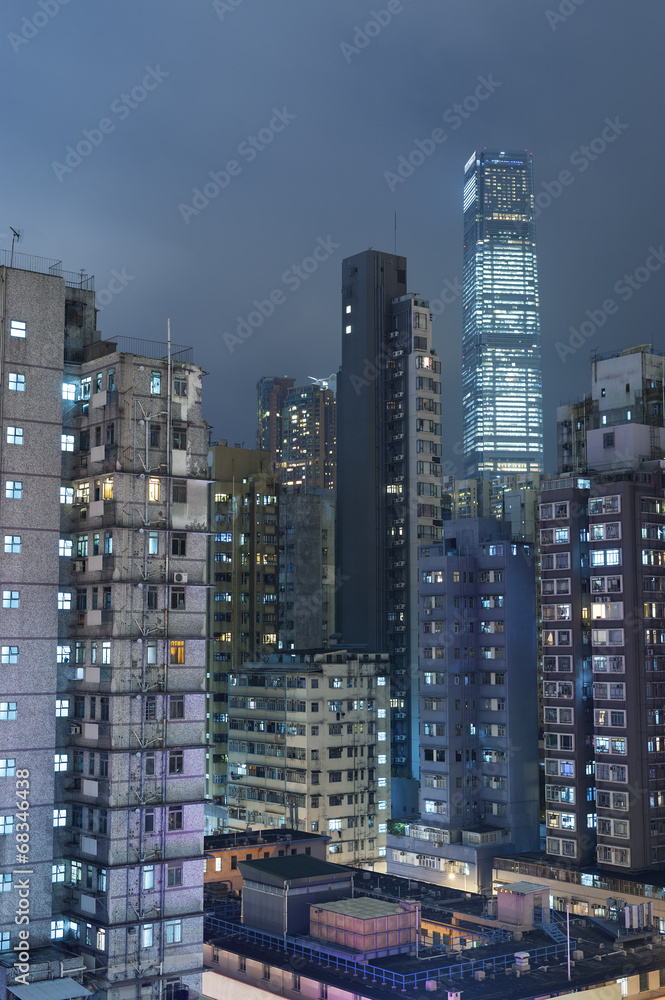 Old and new buildings in Hong Kong Old and new buildings in Hong Kong