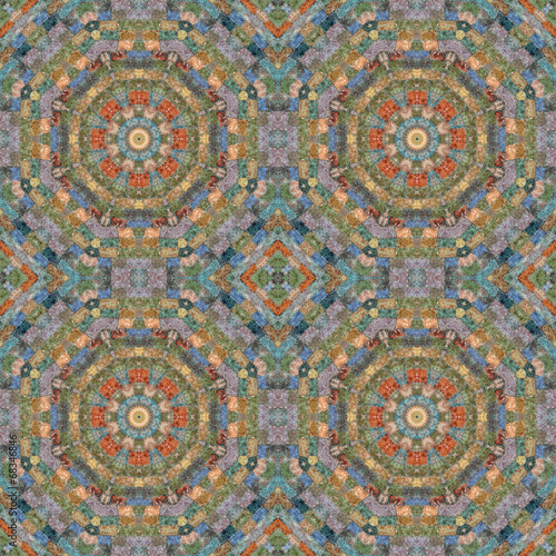 Seamless pattern, mosaic of fabric