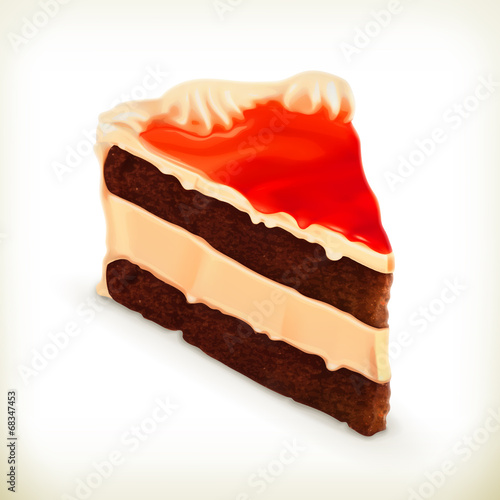Piece of cake, vector illustration