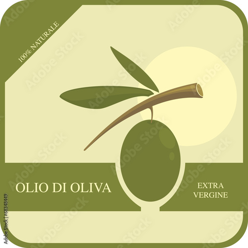 Etichetta per l'olio di oliva