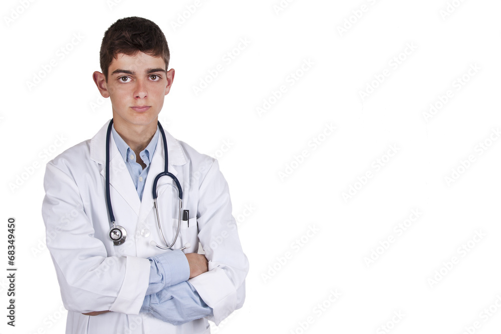 young doctor with stethoscope, people and professions young doctor with stethoscope, people and professions