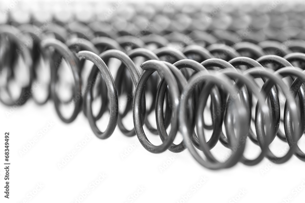 Background of steel springs Background of steel springs