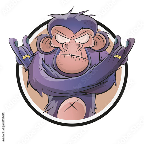 affe icon schimpanse logo