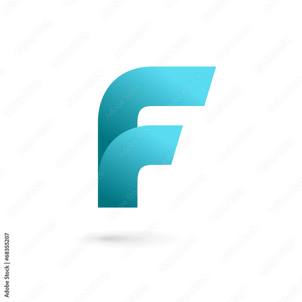 Letter F logo icon design template elements. Letter F logo icon design template elements.
