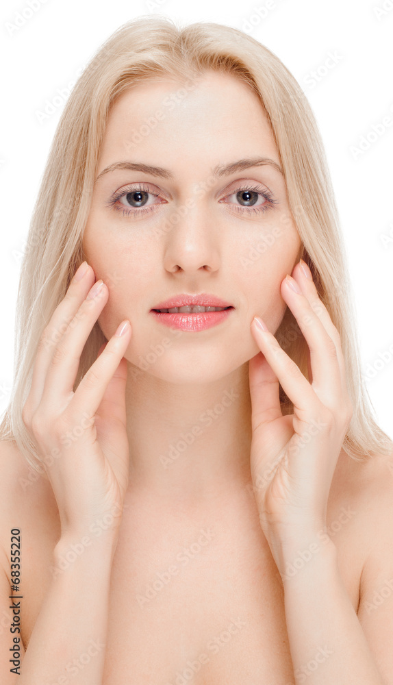 Sexy woman with health face