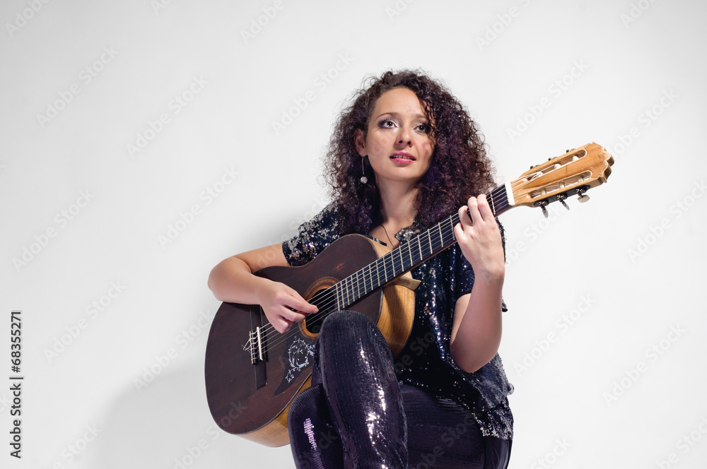 woman guitarist and singer woman guitarist and singer