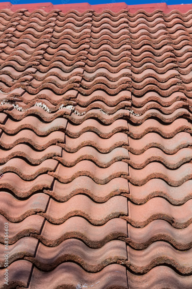 background with a roof and tiles