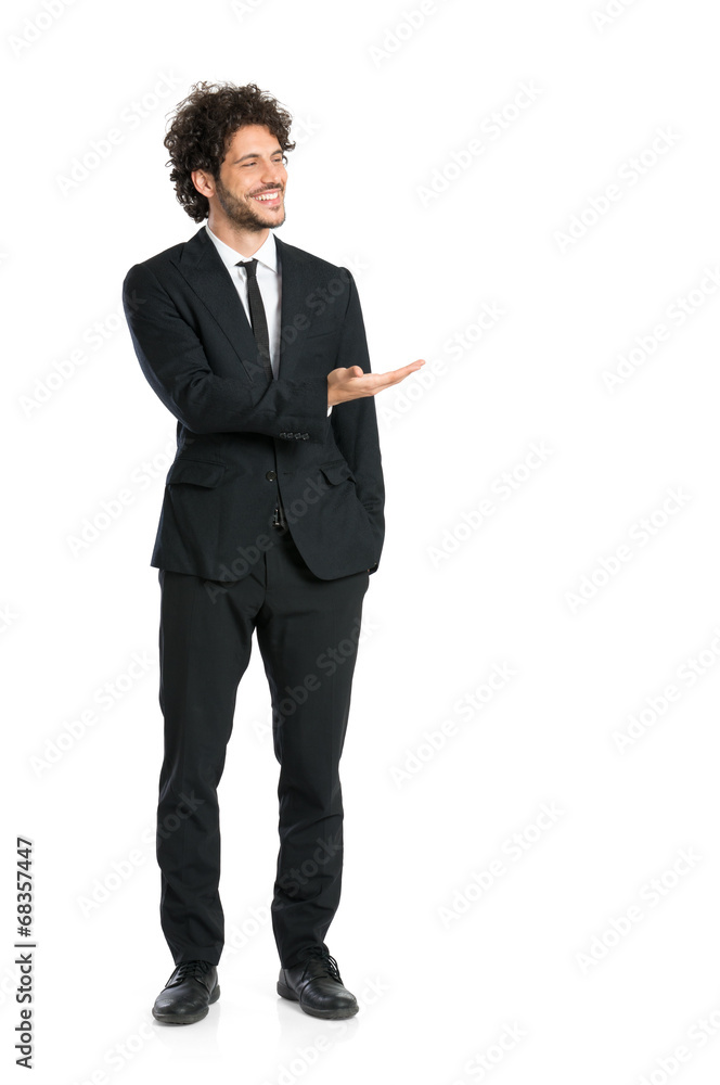 Elegant Businessman Giving Presentation Elegant Businessman Giving Presentation
