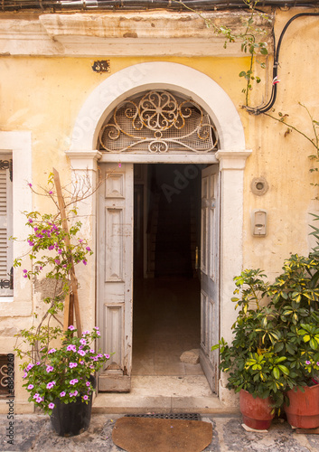 traditional doorway,greece
