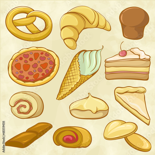 Drawing Handmade Sweets in Colored Contours