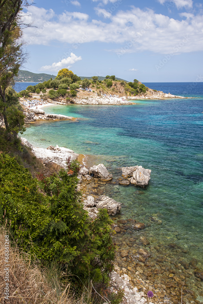 Coastline of Corfu, Greece