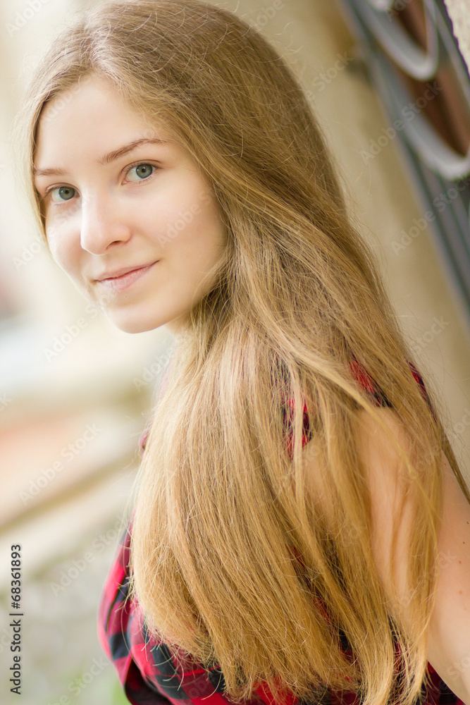 Portrait of a beautiful young woman Portrait of a beautiful young woman