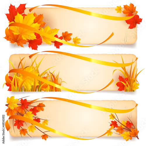 Autumn banners.