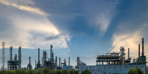 petrochemical plant panorama