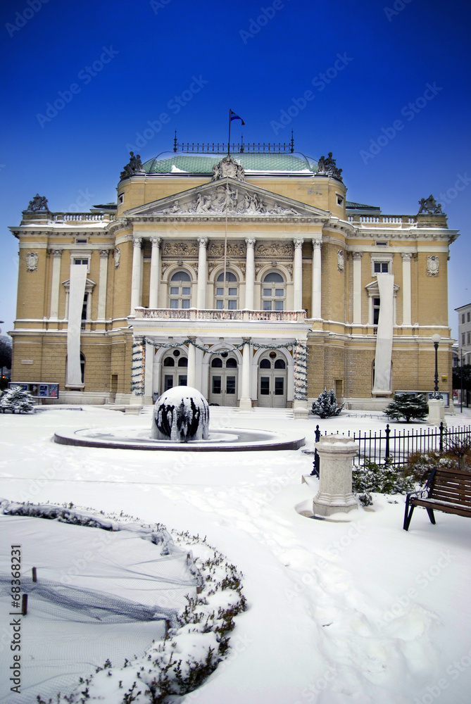 Obraz The Theatre Building in Rijeka,Croatia