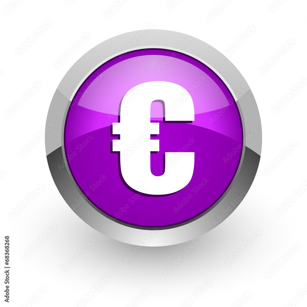 euro pink glossy web icon euro pink glossy web icon