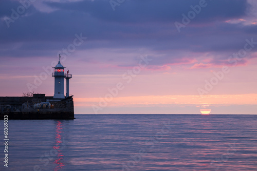 Wallpaper Mural Lighthouse on sunrise Torontodigital.ca