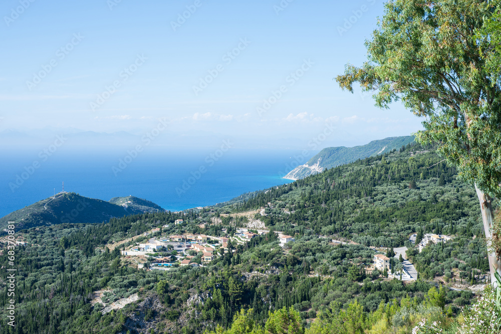 Top view of ionian sea