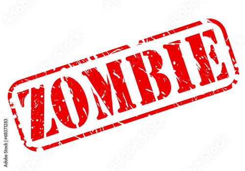 Zombie red stamp text