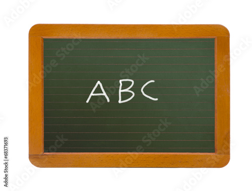 Schiefertafel mit Linien