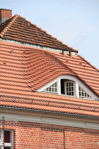 runde Dachfenster im Hochformat