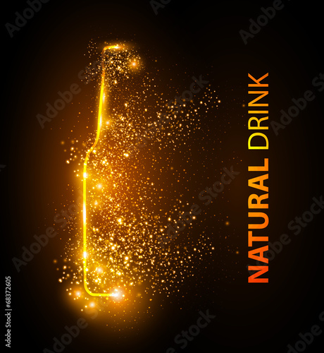 Bottle design background