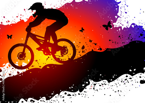 Downhill abstract background