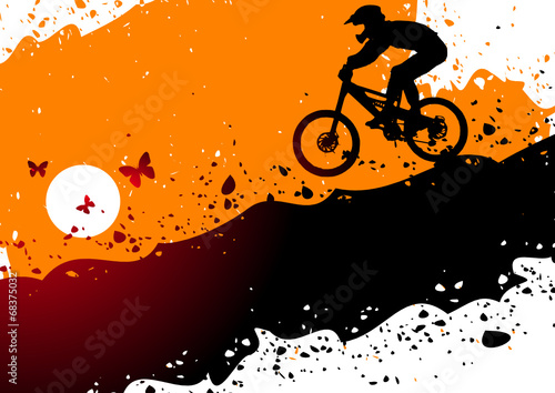 Downhill abstract background