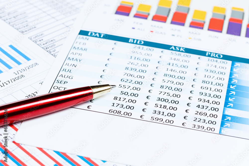 Workplace with documents