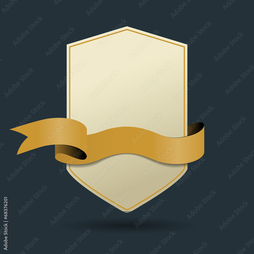 Banner with ribbon on a dark background Banner with ribbon on a dark background