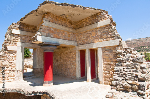Knossos palace on the island of Crete. Heraklion,Greece.