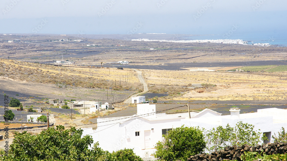 Fototapeta premium Panorámica de Lanzarote, Islas Canarias