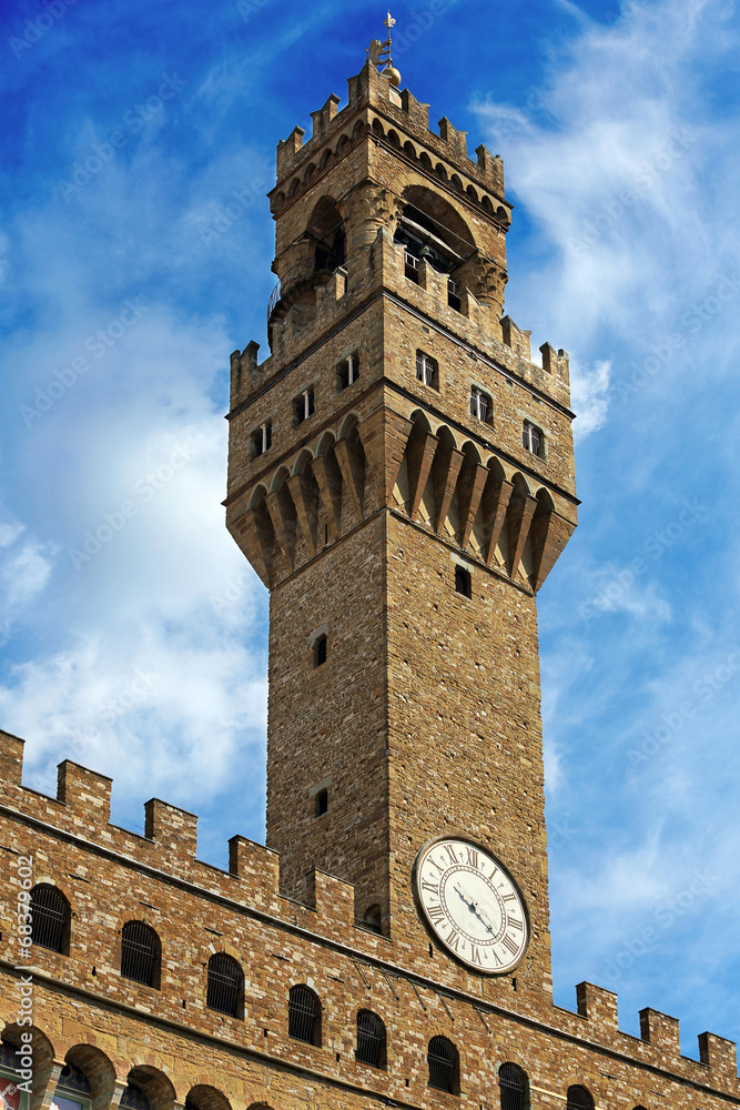 Tower of Palazzo della Signoria from Piazzale Michelangelo, view