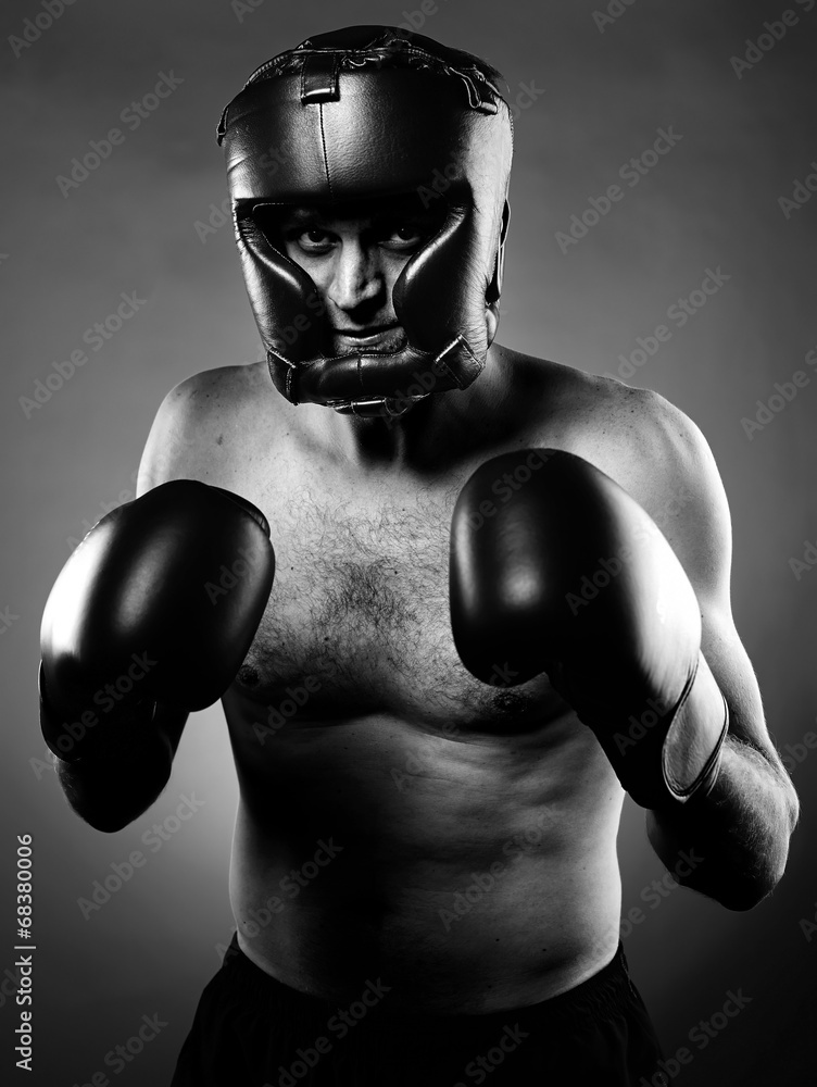Strong aggressive boxer Strong aggressive boxer