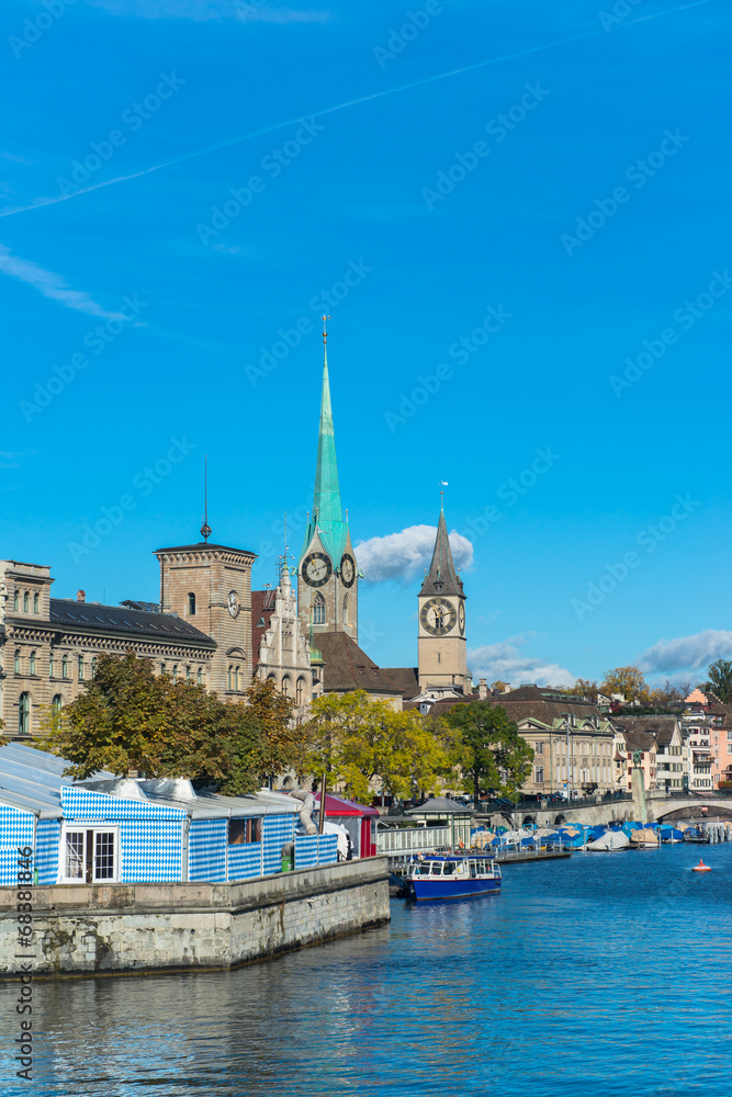 Munsterhof, the historical center of Zurich, Switzerland