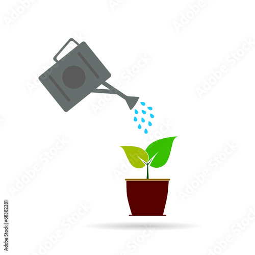 watering vector illustration