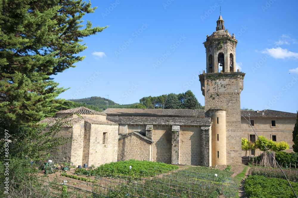 Fototapeta premium church crucifix in El puente de la Reina.Navarra.Spain
