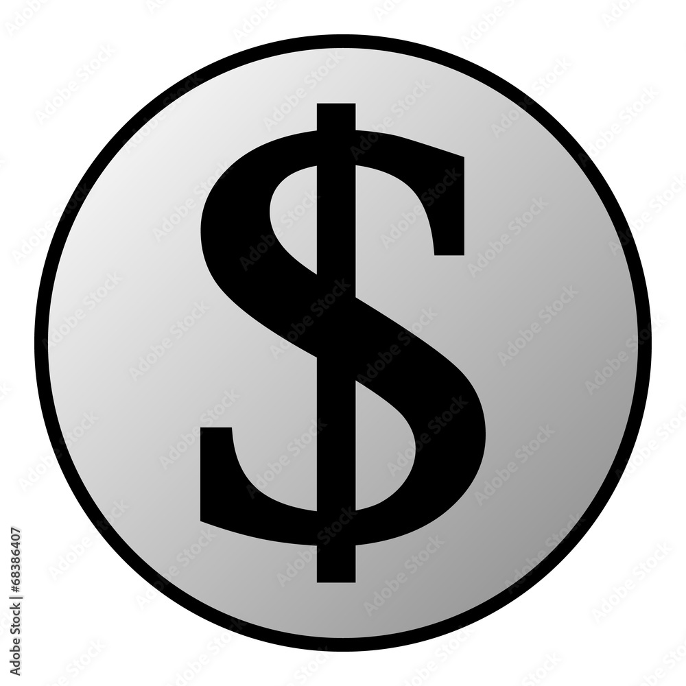 Dollar button Dollar button