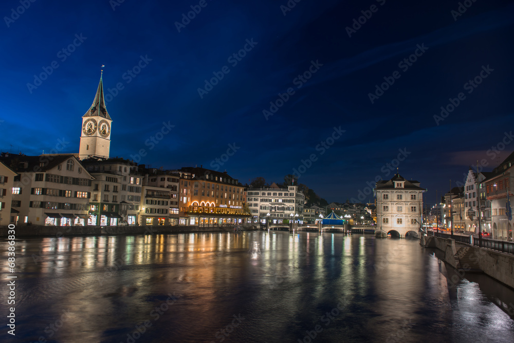 Zurich at night
