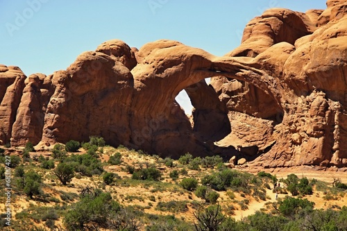 Arch in Canyonlands National Park near Moab  Utah  USA