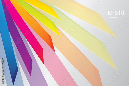 Vector rainbow geometric pattern background for design