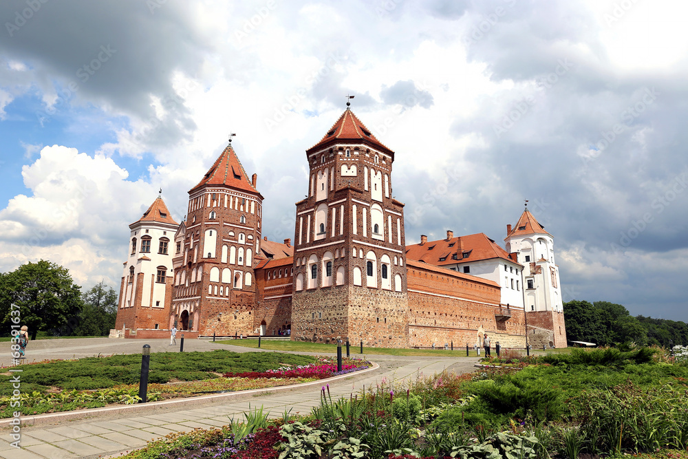 Ancient Mir Castle Complex in Belarus