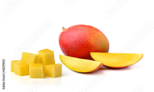 fresh mango isolated on white background