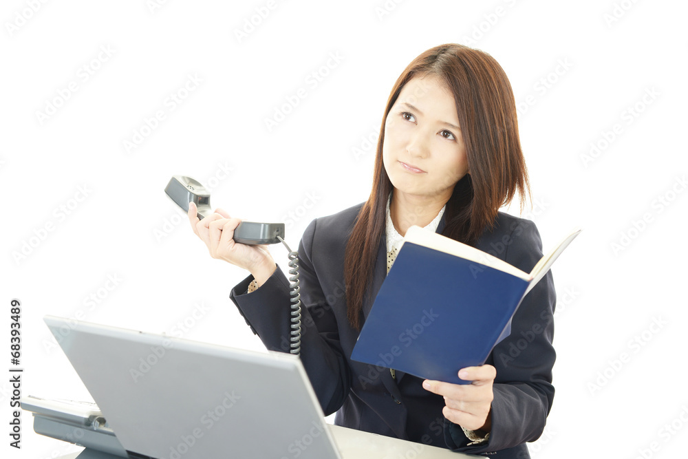 笑顔のOL 笑顔のOL