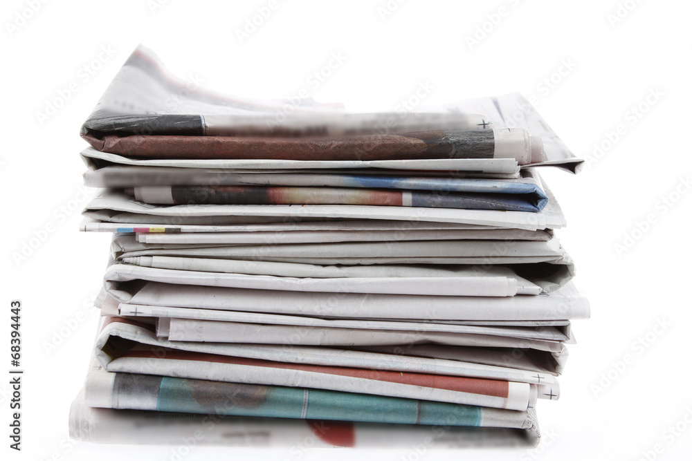 Stack of newspapers Stack of newspapers