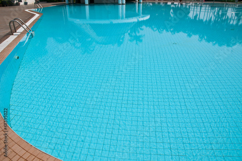 detail of beautiful swimming pool