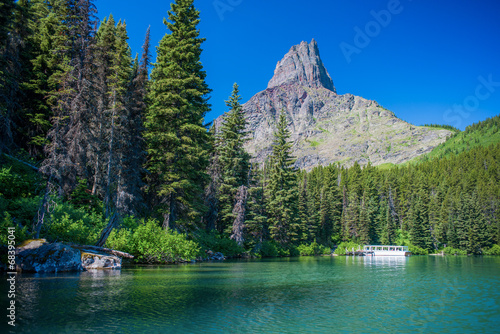 swifcurrent ferry, swiftcurrent lake photo